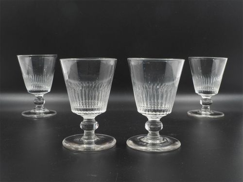 Good Set of 4 Georgian Spirit Glasses