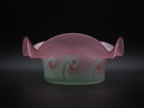 Scottish Art Glass Vasart Wavy Edge Dish