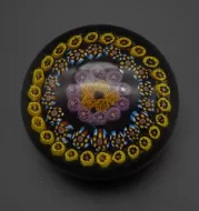 Unusual colours Scottish Vasart Paperweight