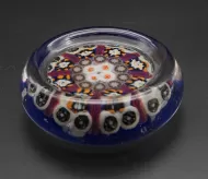 Unusual Flat Shape Vasart Paperweight
