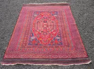Good Antique Afghan Flat Weave Rug