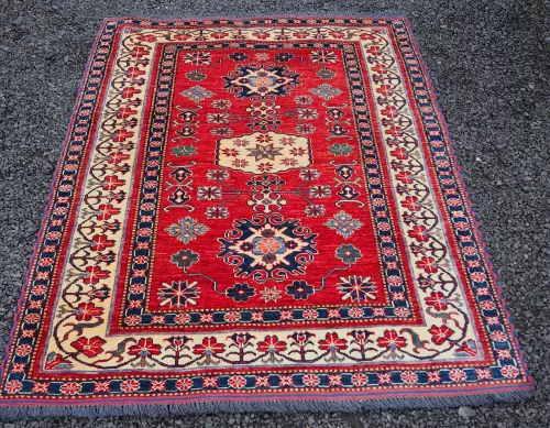 Stunning Afghan Kazak Wool Rug