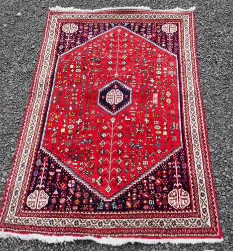 Antique Persian Hamadan Wool Rug