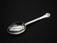Rare Dated 17th Century Silver Trefid Spoon