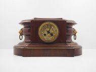 Stunning Victorian Red Marble Mantel Clock