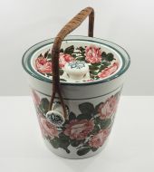 Fine Early Scottish Wemyss Roses Large Pail 