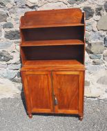 Small Georgian Waterfall Bookcase Cabinet