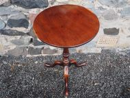 George 3rd Mahogany Tilt Top Wine Table