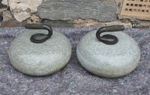 Large Pair of Scottish Curling Stones