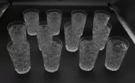 Superb Set of 12 Crystal Water Tumblers