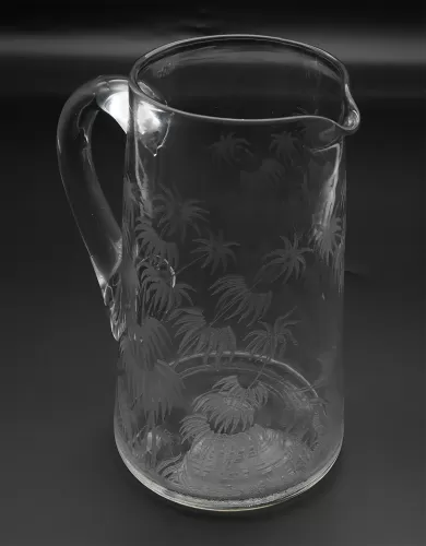 Victorian "Jungle Scene" Engraved Jug
