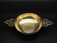 Victorian Scottish Brass Celtic Quaich