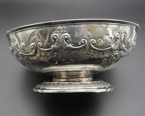 Fine Large Size Edwardian Silver bowl