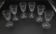 Good Set of 6 Tulip Shaped Port Glasses
