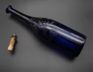 Georgian Blue Glass Bottle Decanter