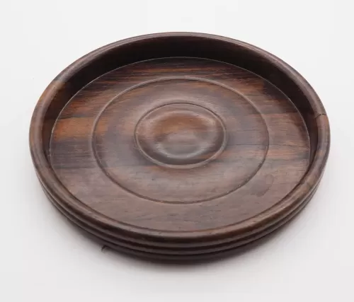 19th Century Turned Rosewood Coaster