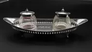 Edwardian Chester Silver Inkstand. 1912