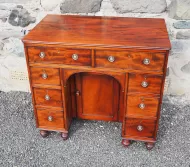 Georgian Mahogany Kneehole Dressing Table 