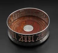 Good Sterling Silver Decanter Coaster 