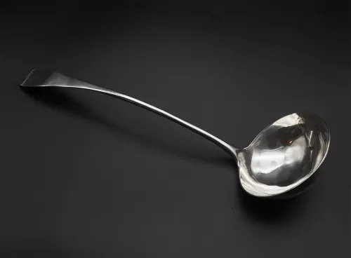 Huge Scottish Provincial Silver Ladle. Perth 