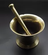 Large Heavy Georgian Mortar & Pestle