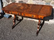 Regency Brass Inlaid Rosewood Sofa Table