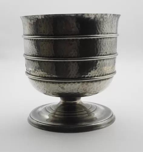 Unusual Art Deco Pewter Wassail Bowl