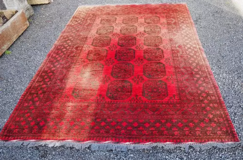 Fine Vintage Afghan Ersari Wool Carpet