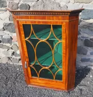 Superior Georgian Glazed Corner Cabinet
