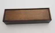 Brass Inlaid Rosewood Pencil Box