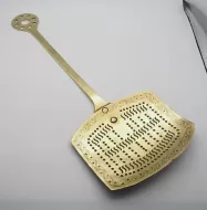 Fine Quality Victorian Brass Cream Skimmer