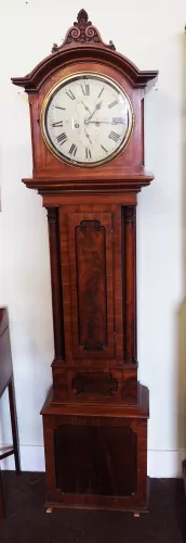 Scottish Mahogany Dead Beat Longcase Clock