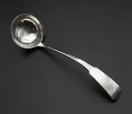 Good Scottish Dundee Silver Sauce Ladle