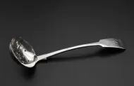 Scottish Provincial Dundee Silver Sifter Ladle