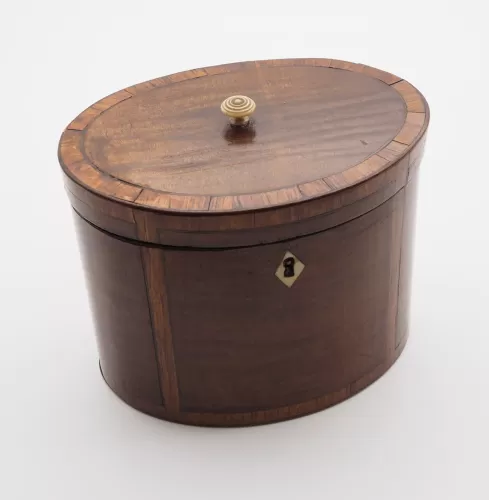 George 3rd Oval Harewood Tea Caddy