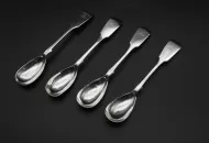 4 Rare Scottish Arbroath Mustard Spoons