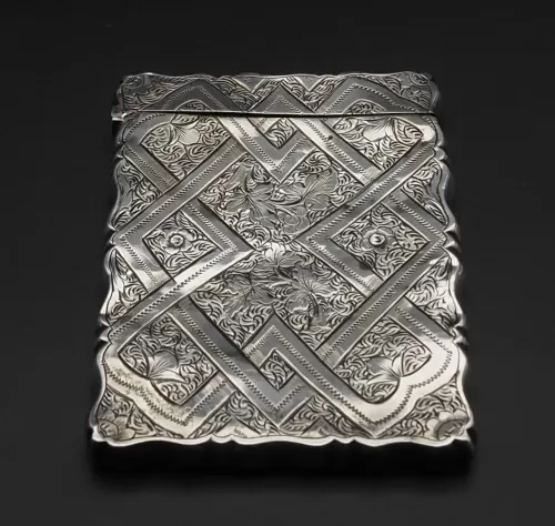 Good Victorian Sterling Silver Card Case