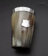 Good Scottish Horn & Silver Beaker