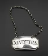 18th Century Silver Madeira Decanter Label
