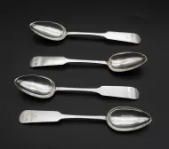 RARE set of 4 Dundee Silver Teaspoons
