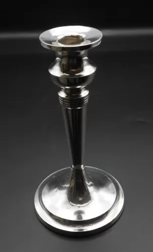 Edwardian Filled Silver Single Candlestick