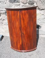 18th Century Bow Front Corner Cabinet