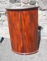 18th Century Bow Front Corner Cabinet