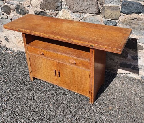 Rare Heal's Oak Cabinet Come Table
