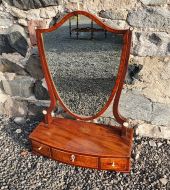 George 3rd Shield Shape Dressing Mirror