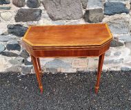 George 3rd Inlaid Mahogany Card Table