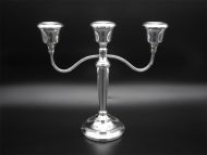 Good Sterling Silver 3 Branch Candelabra