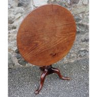 Large Georgian Cuban Mahogany Tripod Table