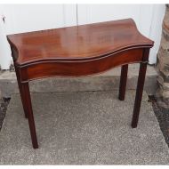 Good 18th Century Serpentine Card Table