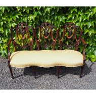 19th Century Hepplewhite Style Chiar Back Settee